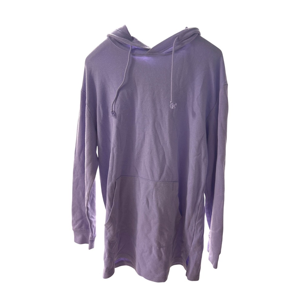 Original Use Purple Oversized Longline Pullover Hoodie tunic- large
